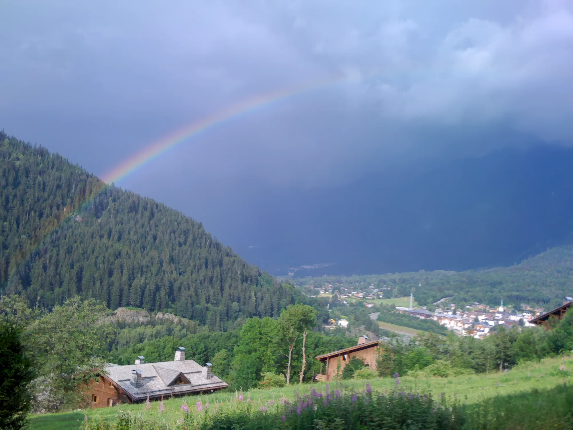 Mont Blanc summer mountain view