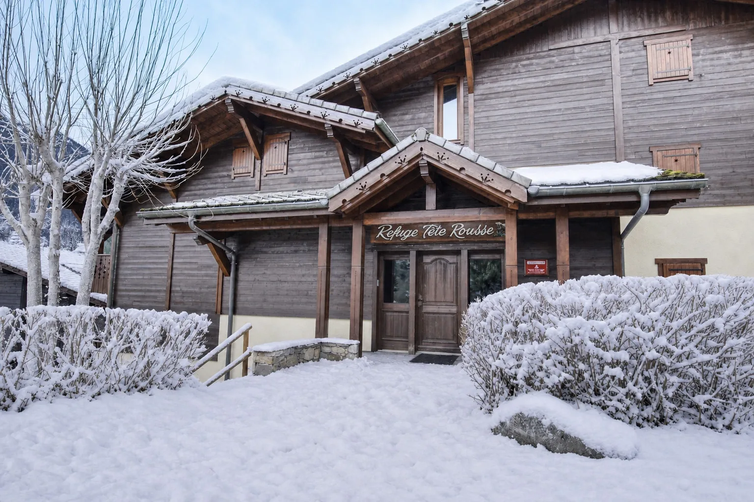 Front of the Tête Rousse residence