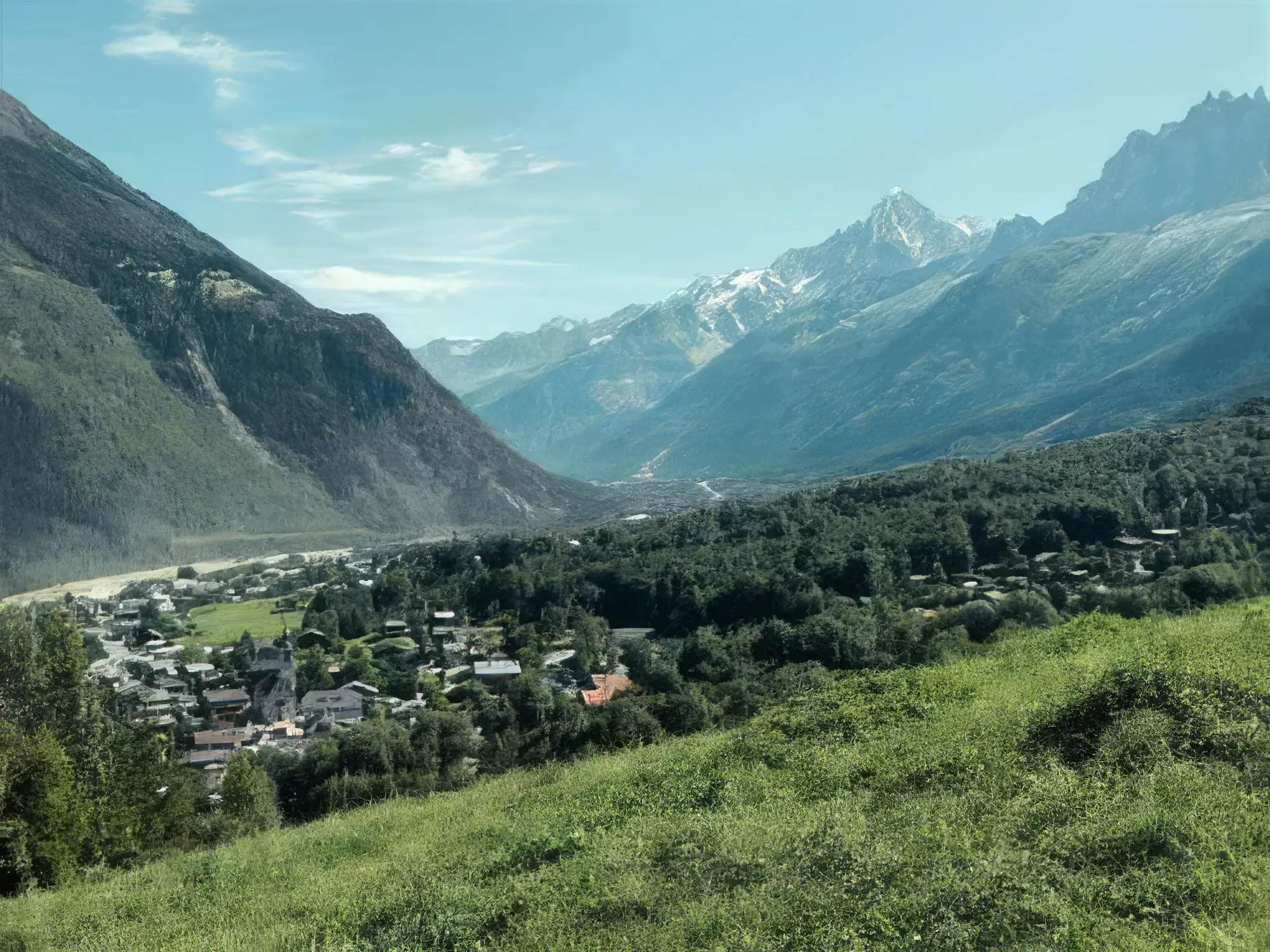 Summer view across Les Houches