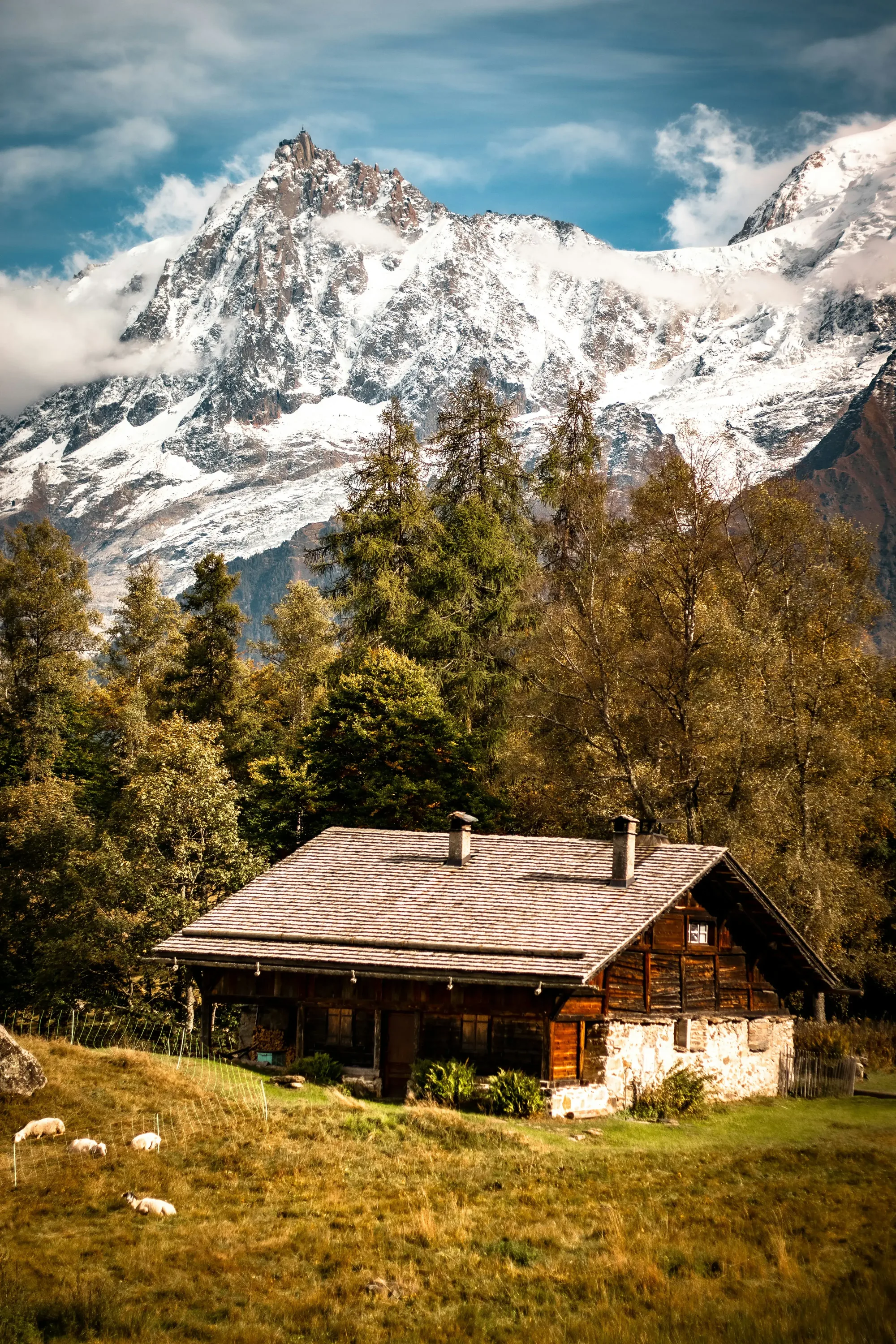 Summer mountains near Les Houches